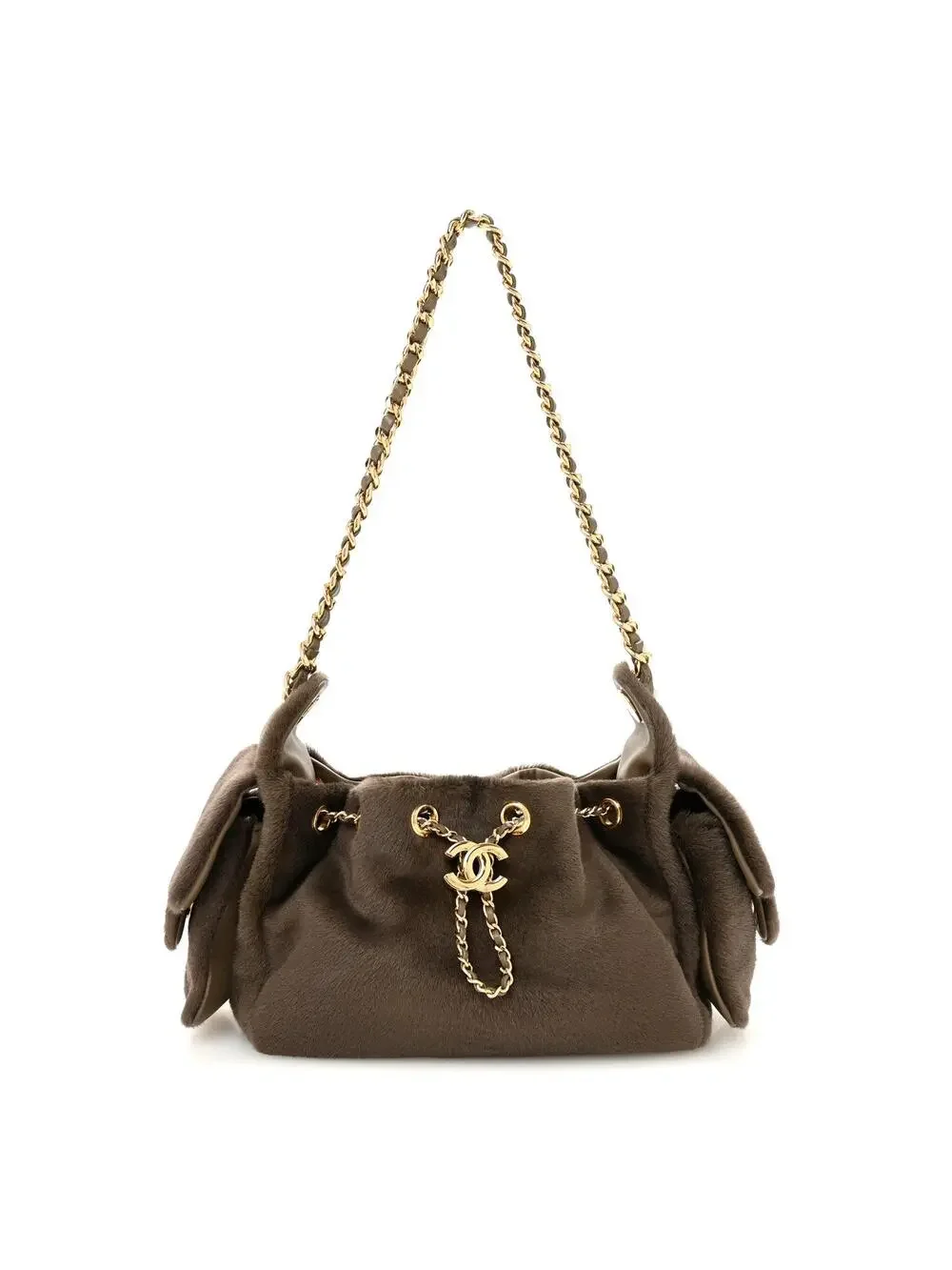 Pony Hair Mini Chanel 25 Handbag Dark #321999C99B